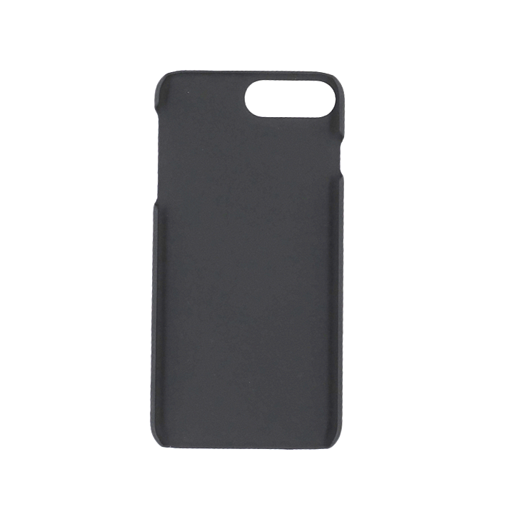 Radicover Exclusive 2-i-1 reserveetui for iPhone 6/7/8 Plus, svart minimalistisk design, vist på hvit bakgrunn.